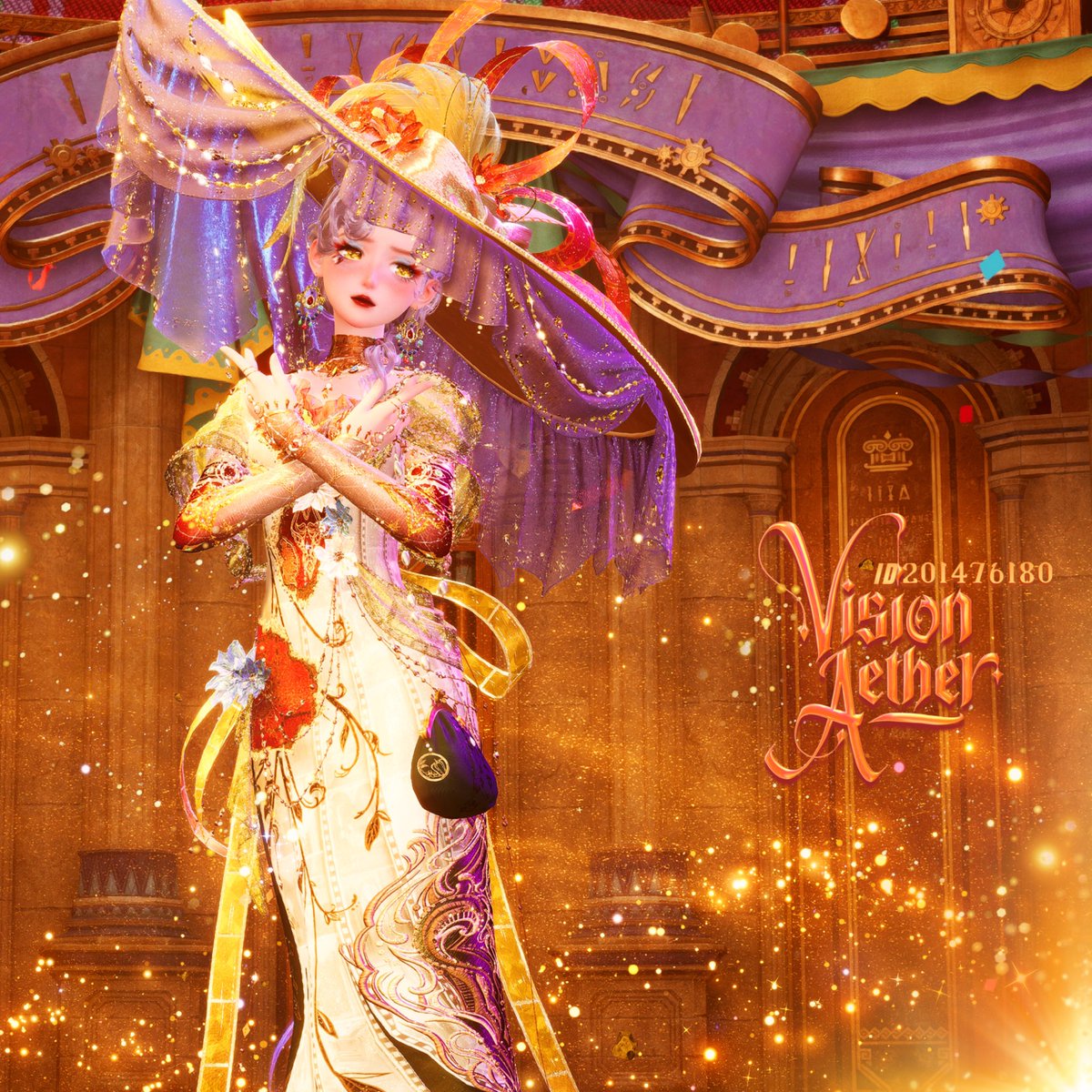VisionAether's tweet photo. Vintage Star of Glam & Glory 🎬🏵️✨ by Me

(feat. Momo-chan💗) 

#InfinityNikki #Nikki #Momo #LoveNikki #ShiningNikki #Infold #HeavensReach #Nikkitwt #Infinity #Anime #Golden #Gold #Lantern #Fae #Turquoise #Cerulean #Yellow #Orange #Rainbow #cosmic #stars #Astrology #Astronomy #Hat #Pink #Purple #Teal #Vibrant #Magical #Magic #Painting #Moon #Lunar #Luna