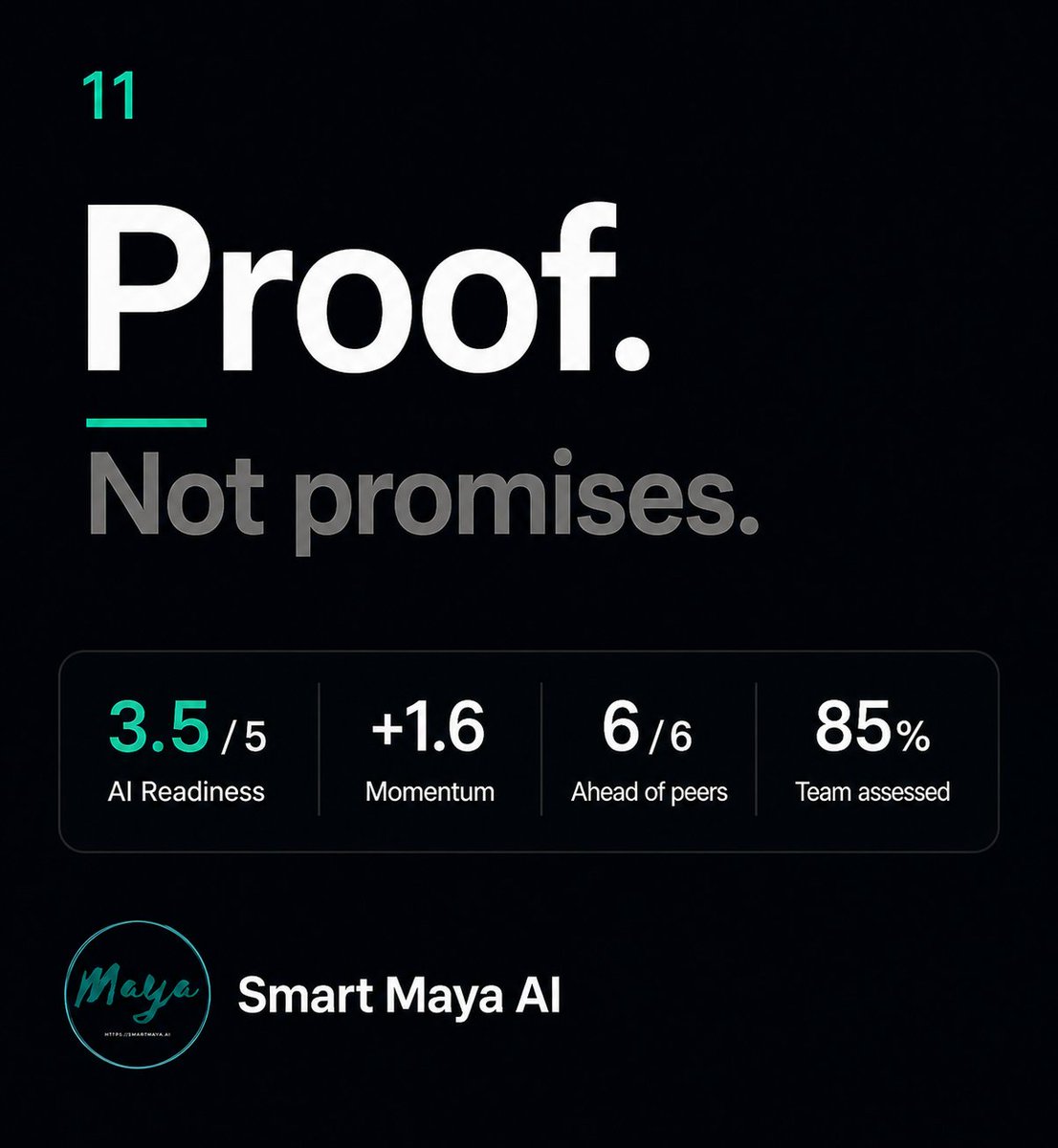 Hamsaspeaks's tweet photo. Evidence beats promises.

If AI is working, there should be proof your team can see.

What changed this week?
https://t.co/25ls2pmtw0 https://t.co/fbnWbIVQqC