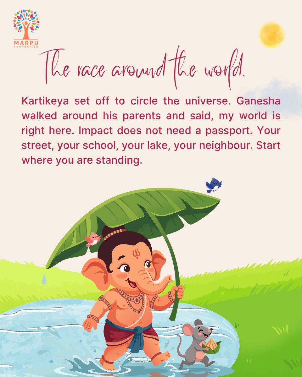 marpufoundation's tweet photo. Wishing everyone a happy and peaceful Vinayaka Chavithi from all of us at Marpu Foundation. 

#VinayakaChavithi #GaneshChaturthi2026 #MarpuFoundation #VolunteerFirst #Hyderabad https://t.co/JCDGPXVTNM