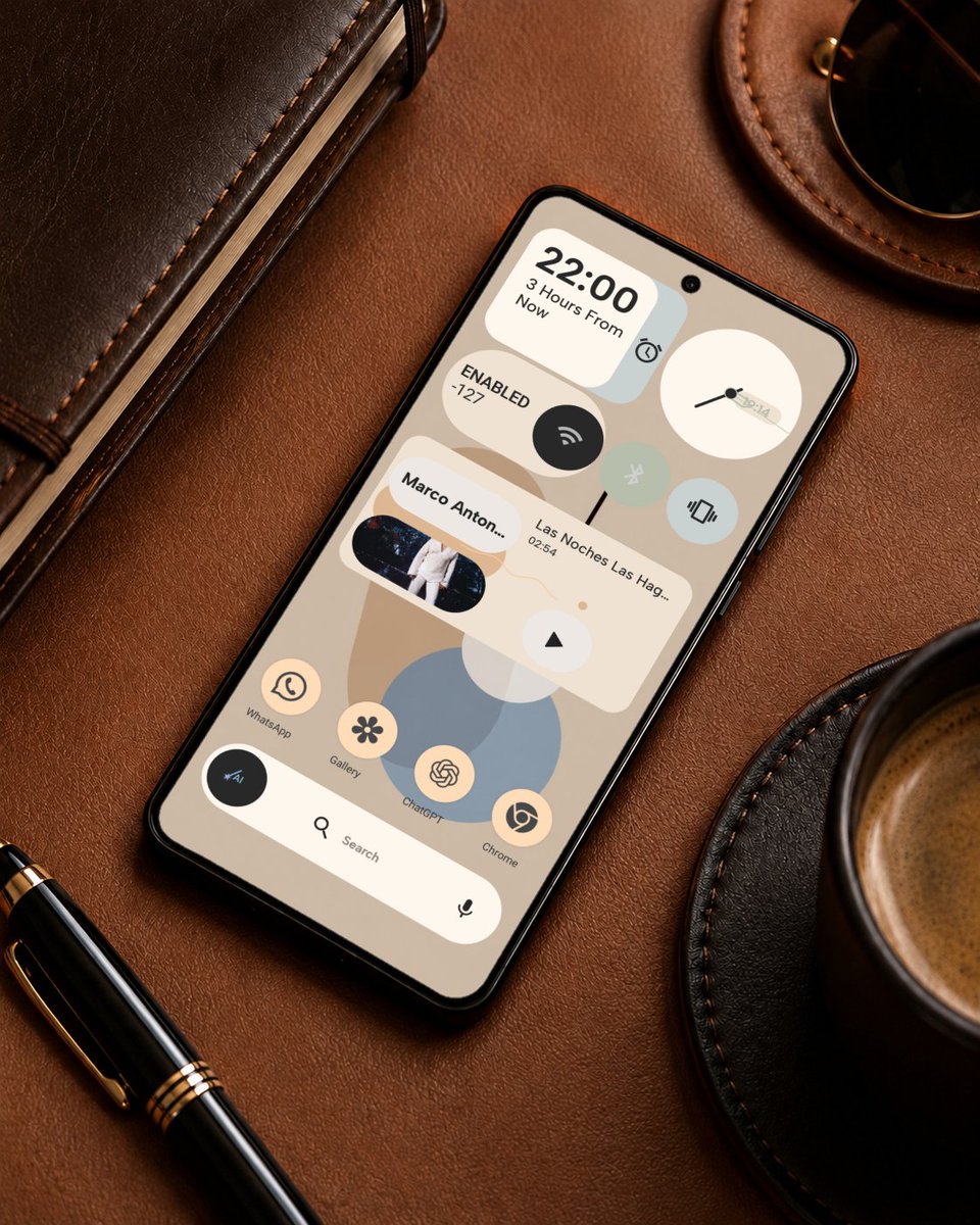 GeovannyApps's tweet photo. 🟤Minimalist beige setup I'm using this week

🔥Enjoy a screen with stunning widgets. Your screen will look completely different.

Available On Google Play 👇
https://t.co/5qP5LkGv1f

#KWGT #HomeScreen #MockupDesign #Personalization #Widgets #Launcher #Setup #Wallpaper #Theme #MinimalSetup #widgetsforandroid