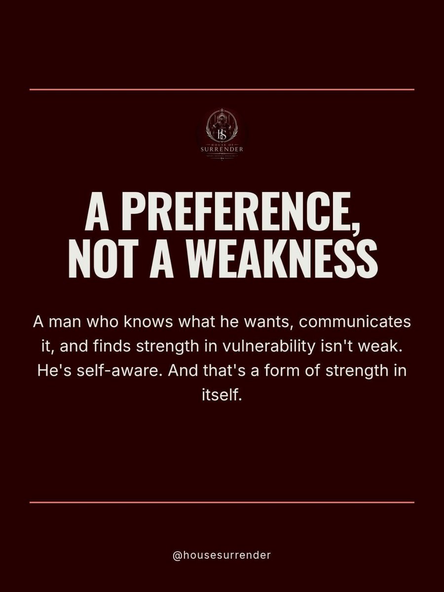 HouseSurrender's tweet photo. Real strength is knowing when to lead, when to trust, and when to surrender. https://t.co/J1boGz0Rw0