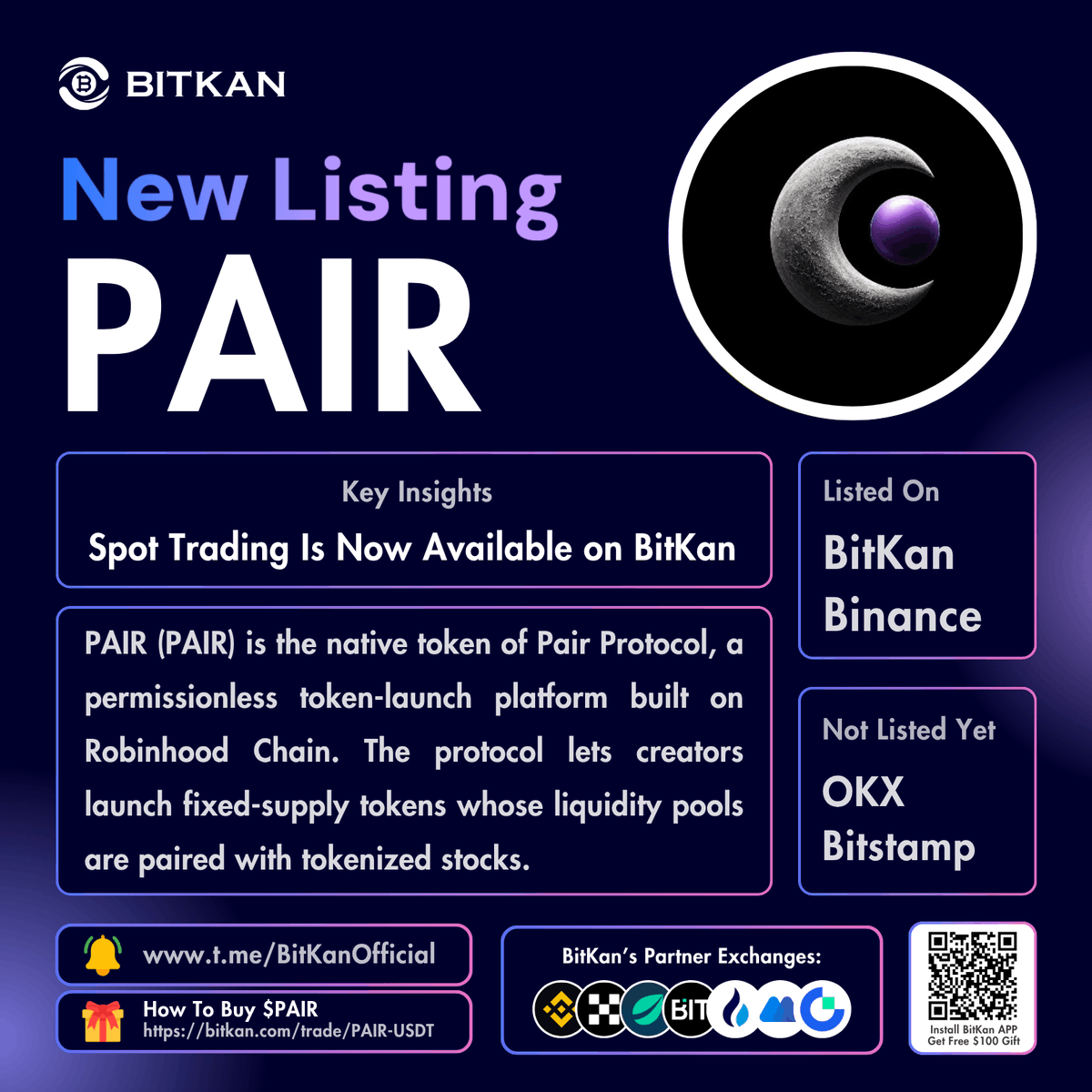 BitKanOfficial's tweet photo. π₯ New Listing: @pairdotfund #PAIR spot trading pair is now available for trade on BitKan Crypto Exchange
$PAIR Spot Trading Pair:
https://t.co/IjGWJ8TWHQ
Official #BitKan Announcement
https://t.co/EtuVXhrQDY
Free $100 New User Sign-Up Gift:
https://t.co/41X7AjqzsA https://t.co/ZJN9yqkAvy