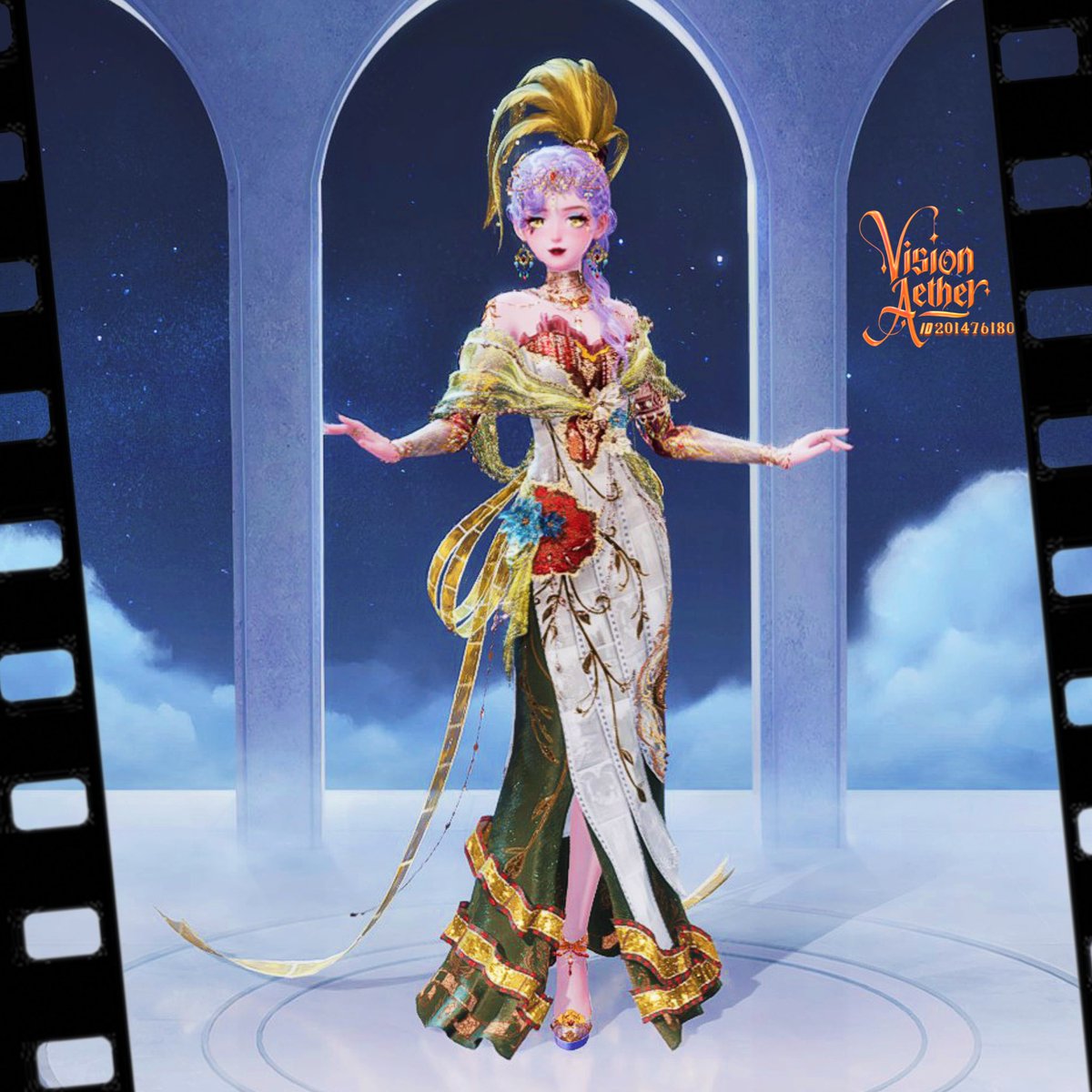 VisionAether's tweet photo. Vintage Star of Glam & Glory 🎬🏵️✨ by Me

The full look. 

#InfinityNikki #Nikki #Momo #LoveNikki #ShiningNikki #Infold #HeavensReach #Nikkitwt #Infinity #Anime #Golden #Gold #Lantern #Fae #Turquoise #Cerulean #Yellow #Orange #Rainbow #cosmic #stars #Astrology #Astronomy #Hat #Pink #Purple #Teal #Vibrant #Magical #Magic #Painting #Moon #Lunar #Luna