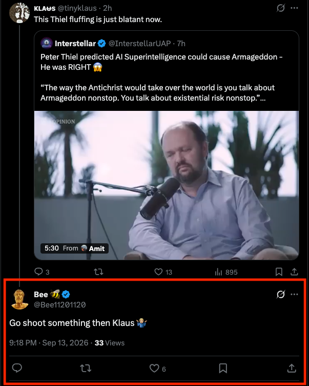 tinyklaus's tweet photo. Can someone explain to me what the fuck this means and why it has 6 likes with 33 views?

Thanks. https://t.co/Yn0yAizjKl