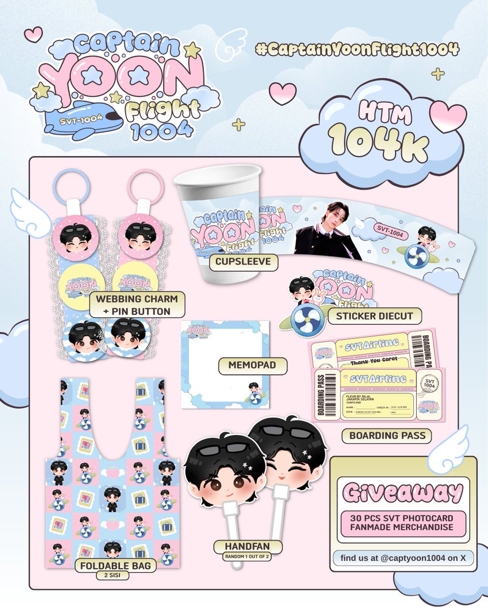 _PrincessMilk's tweet photo. ✈️ 𝑪𝒂𝒑𝒕𝒂𝒊𝒏 𝒀𝒐𝒐𝒏: 𝑭𝒍𝒊𝒈𝒉𝒕 𝟏𝟎𝟎𝟒 ✈️
2026 Jeonghan Birthday Cafe Event 

📍 Fleur by Raja, South Jakarta
📆 October 4, 2026
🕚 11.00–14.00
🎟️ RSVP: September 14, 2026 | 7 PM
https://t.co/8Y6Zf4SvNK

Secure your seat now and see you on Flight 1004! 🪽 https://t.co/08ycP65Dwk