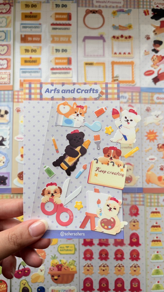scherschers's tweet photo. made new sticker sheet designs 🌟

rlly had fun making these!! catch them first at komiket qc 😼 https://t.co/p1TQEwcj71
