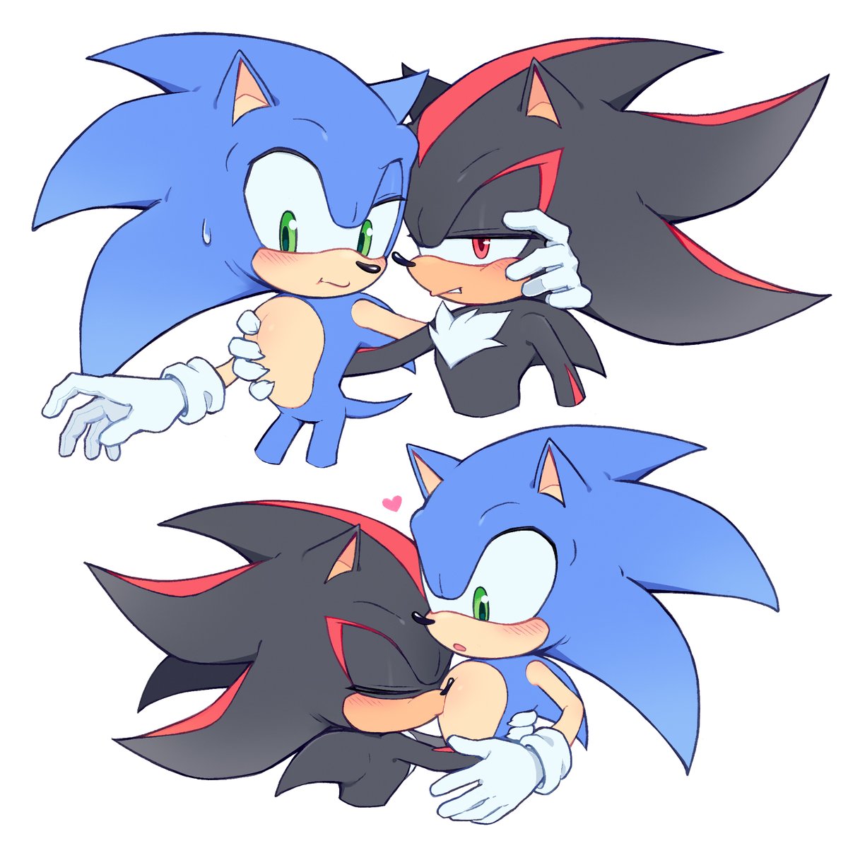 _nokikun_'s tweet photo. #sonadow 💙🖤 https://t.co/sgaUDOViYL