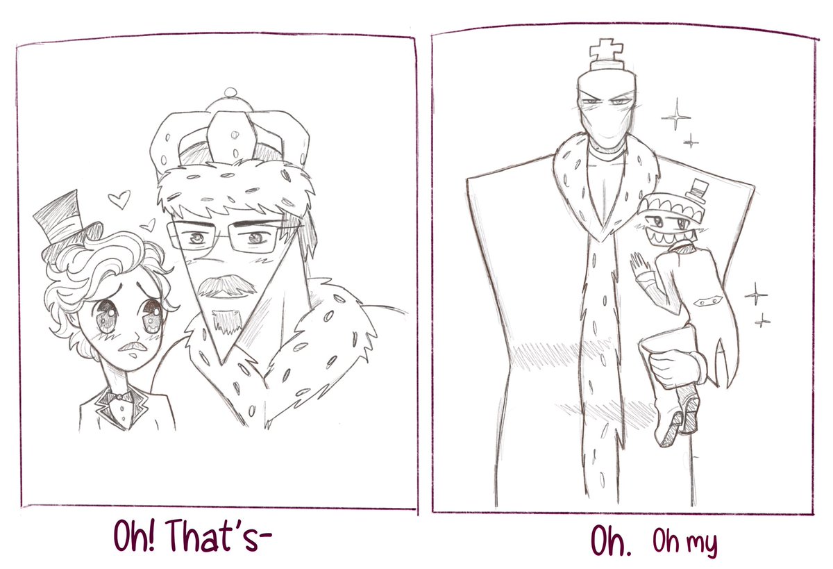 Blueberrysoda_'s tweet photo. The resident yaoi artist >:3

#tadcfanart #tadc #royalteeth #gangle #caine #kinger https://t.co/sq6fOfYcMw