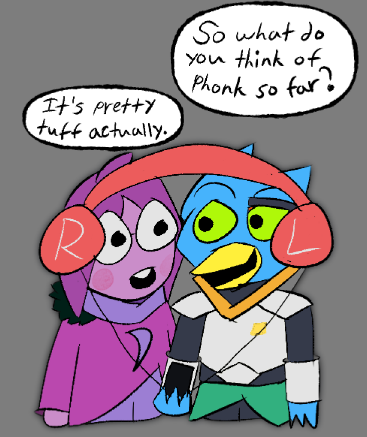 Jonuhven07's tweet photo. two chud muffins listening to some actual good beats 

#deltarune #sethly https://t.co/NMWApP25YA