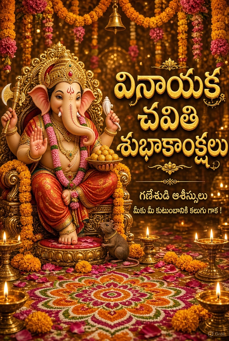 Gshiva88's tweet photo. సకల విఘ్నాలను తొలగించే విఘ్నేశ్వరుని ఆశీస్��ులు మనందరిపై ఉండాలని ఆ వినాయకుడు మనందరికి ఆరోగ్యం, ఆనందం ,ఐశ్వర్యం ప్రసాదించాలని మనస్పూర్తిగా కోరుకుంటున్నాను ...🌽🍎🍌🌾✨🎊
#హ్యాపీవినాకచవితి
#హ్యాపీచతుర్థి https://t.co/rNdom3aY20