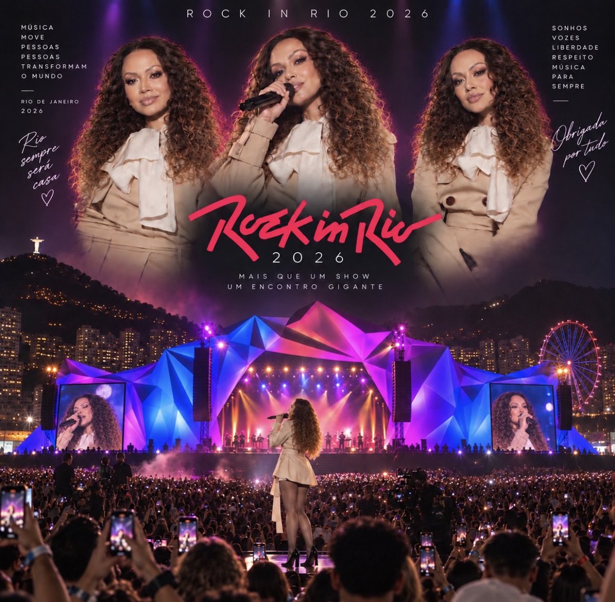 LuiizaSales's tweet photo. AINDA SEM PALAVRAS! 😭❤️
Mais uma vez no Rock in Rio, com uma multidão linda festejando comigo!
Que energia, que amor, que noite inesquecível! Obrigada a cada um que cantou comigo e fez essa história acontecer. https://t.co/mNlSbyDNhw