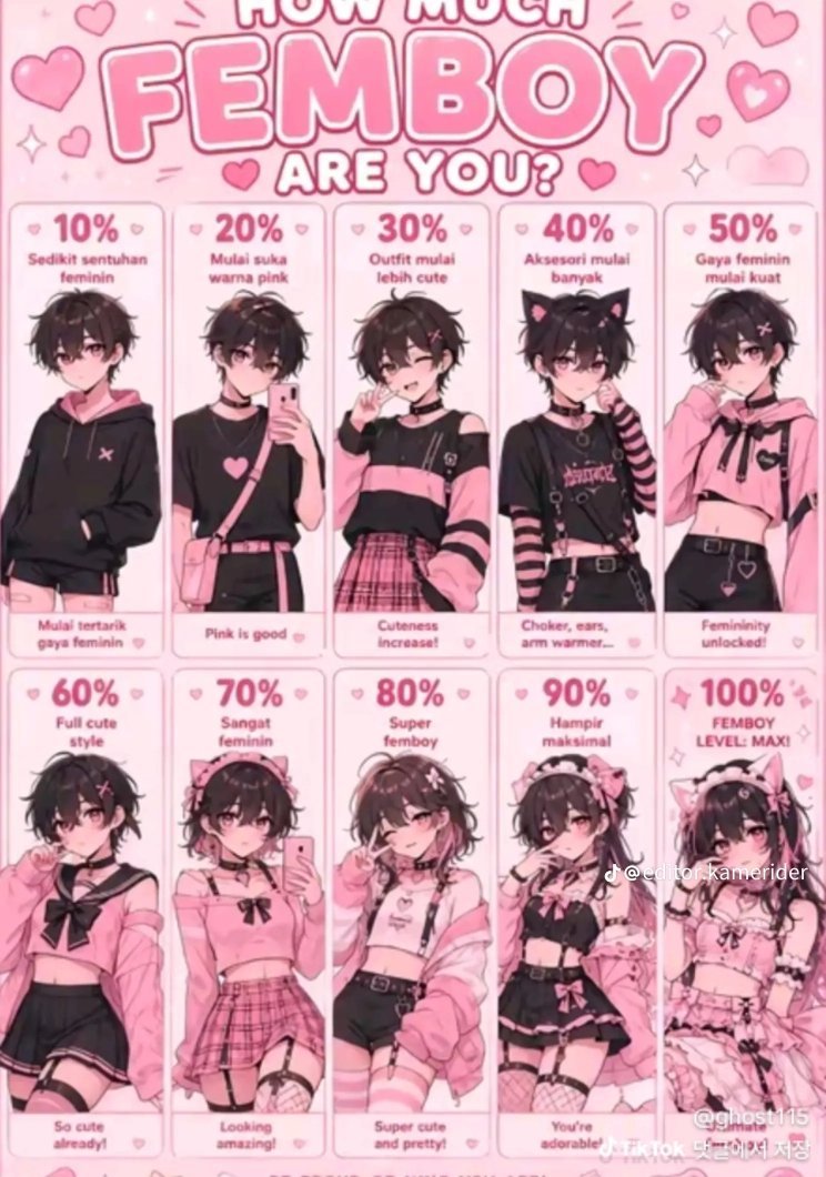 PriseTwinkle's tweet photo. 你的男娘程度是��少🧐
这种穿搭我挺喜欢的😋 https://t.co/48uFanemJV