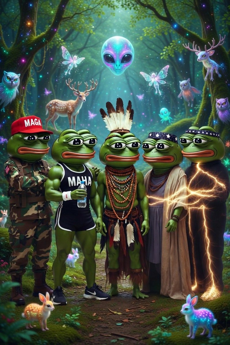 MitchAnonR's tweet photo. @MatrixQdeBreakr @L82awake Frog Frens https://t.co/fW9RFG7IdO