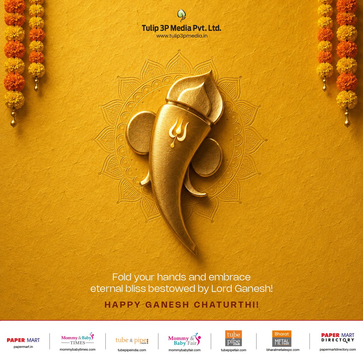 PaperDirectory's tweet photo. 🙏 Ganpati Bappa Morya!
May Lord Ganesha bless us with wisdom to innovate, strength to grow, and success in every endeavor.
Wishing everyone a prosperous and joyous Ganesh Chaturthi! ✨

#GaneshChaturthi #Tulip3PMedia https://t.co/yQJJ8nWh3W