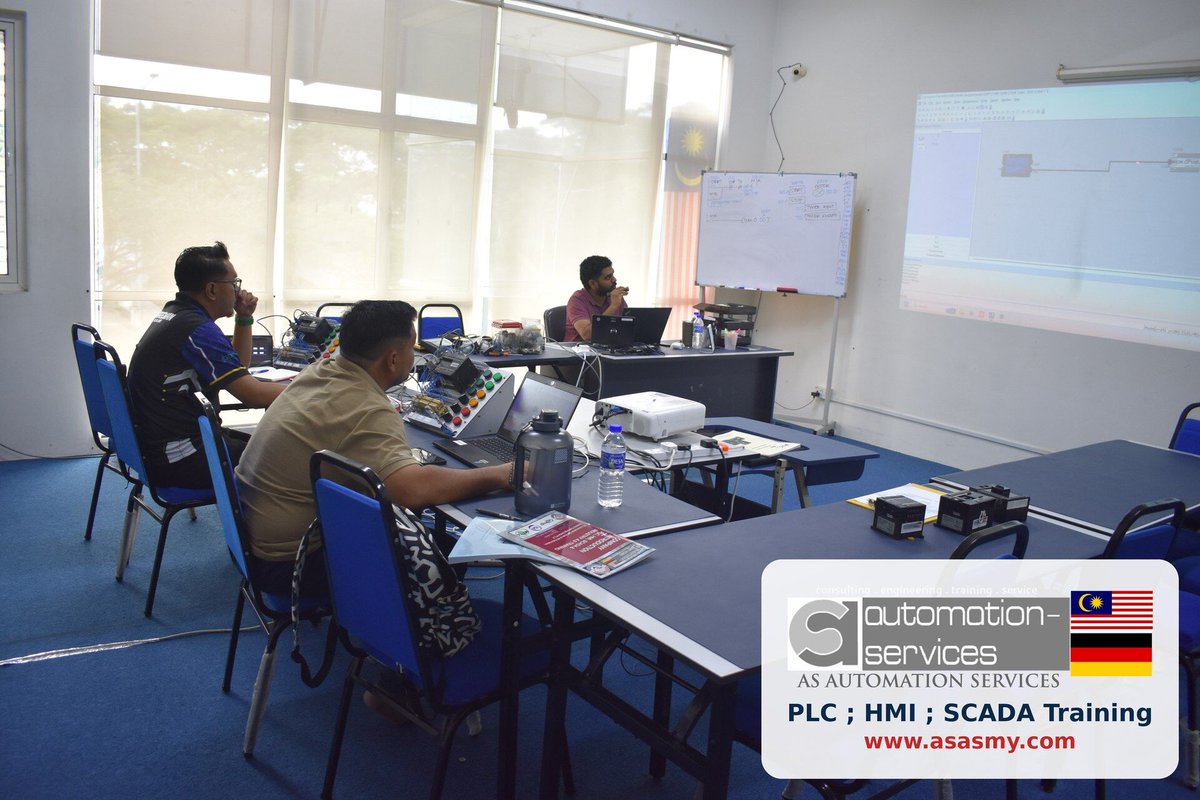 AutomationMy's tweet photo. From ladder logic to live debugging β our Omron CX-Programmer training covers it all. Company or personal, everyone's welcome. WhatsApp +60102443914 #OmronPLC #LadderLogic #PLCMalaysia #ASASMY https://t.co/NmrZkKJKvT