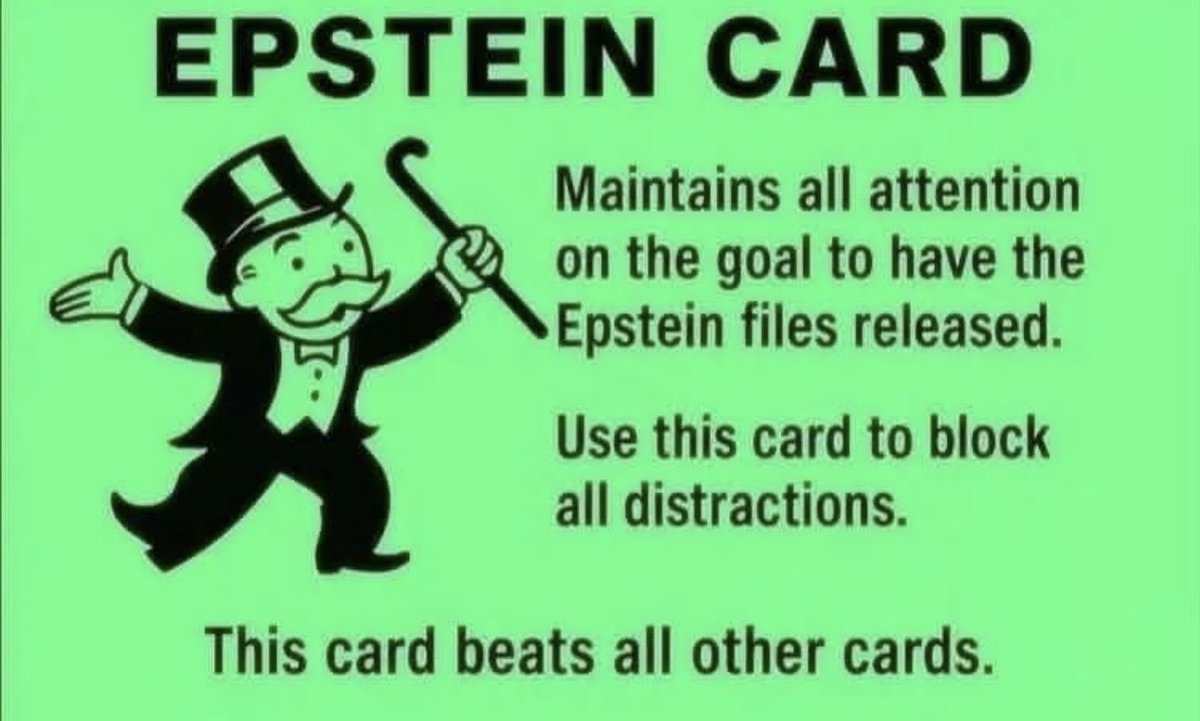 kedo342's tweet photo. Get your CARD yet?
#EpsteinFiles
#Distractions
#MidtermElections2026
#VOTEthemOUT
💙💙💙💙💙🇺🇸 https://t.co/oReTNiEDzz