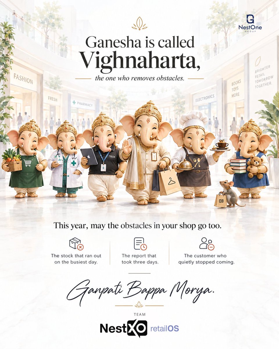 RajalingamOffl's tweet photo. Our first festival wish as NestXO.
We build for shopkeepers, so we wrote the wish for them, not for us.
The stock that ran out on the busiest day. 
The report that took three days. 
The customer who quietly stopped coming. 
Every shop I have sat in has all three.
May they go now. https://t.co/eTpk56QT0j