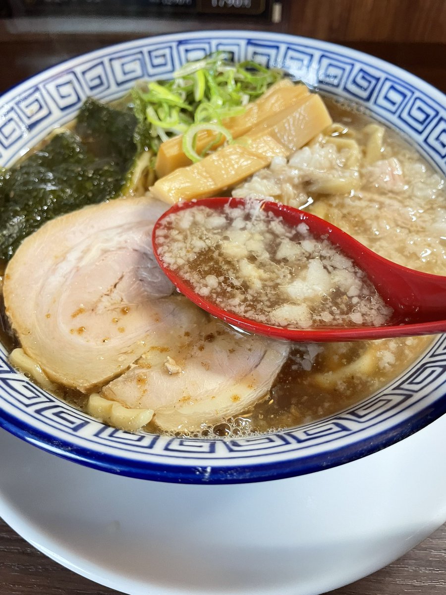 HaemonItagaki's tweet photo. 96麺目は、庄内ラーメン街道の煮干し中華蕎麦あらたでシンチャンラーメン。#んめっけ https://t.co/jOJ7oklgg9