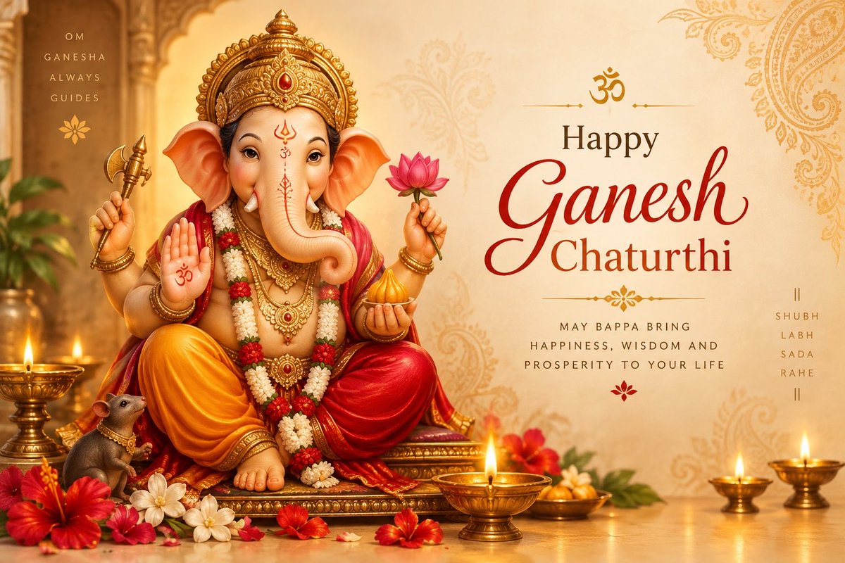 TheLogMusings's tweet photo. Happy Ganesh Chaturthi! https://t.co/G0fd9fgpPL
