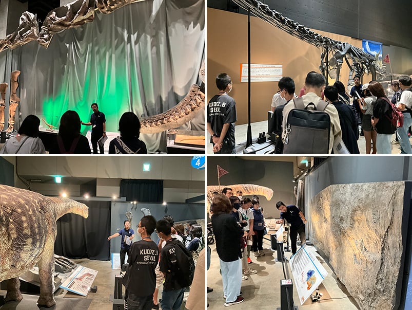 FukuiDinosaurs's tweet photo. 【開催報告】
9月14日㊊、特別展ツアー「特別展の展示解説　第2回」を開催しました。特別展の担当研究員が特別展の見どころをご紹介しました。

次回特別展ツアー「特別展の展示解説　第3回」は10月16日㊎です。
皆様も機会があればぜひご参加ください
https://t.co/tAQwr1Dce0 https://t.co/8oxFa4QaLT