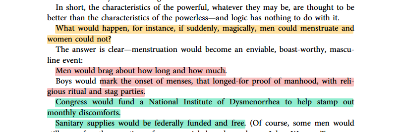 kentosovertime's tweet photo. @Verun_000 Gloria Steinem, "If Men Could Menstruate" https://t.co/ZvMhWDCw9E