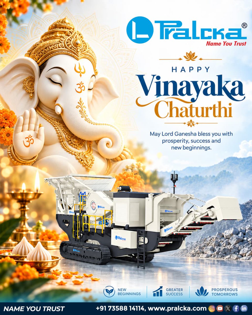 Pralcka's tweet photo. 🪔 Happy Vinayaka Chaturthi from Pralcka🪔

May Lord Ganesha bless us with prosperity, success, and new beginnings.  

#Pralcka #VinayakaChaturthi #GaneshChaturthi #HappyVinayakaChaturthi #NewBeginnings #GreaterSuccess https://t.co/16iiJ5D9Hq