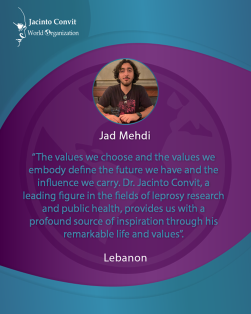JacintoConvitWO's tweet photo. Our intern Jad Mehdi shared his thoughts on Dr. Convit and the values he represents, once again showing how his legacy continues to resonate with younger generations.
#InternshipProgram #ConvitValues #PublicHealthTraining https://t.co/VuU90clMkq