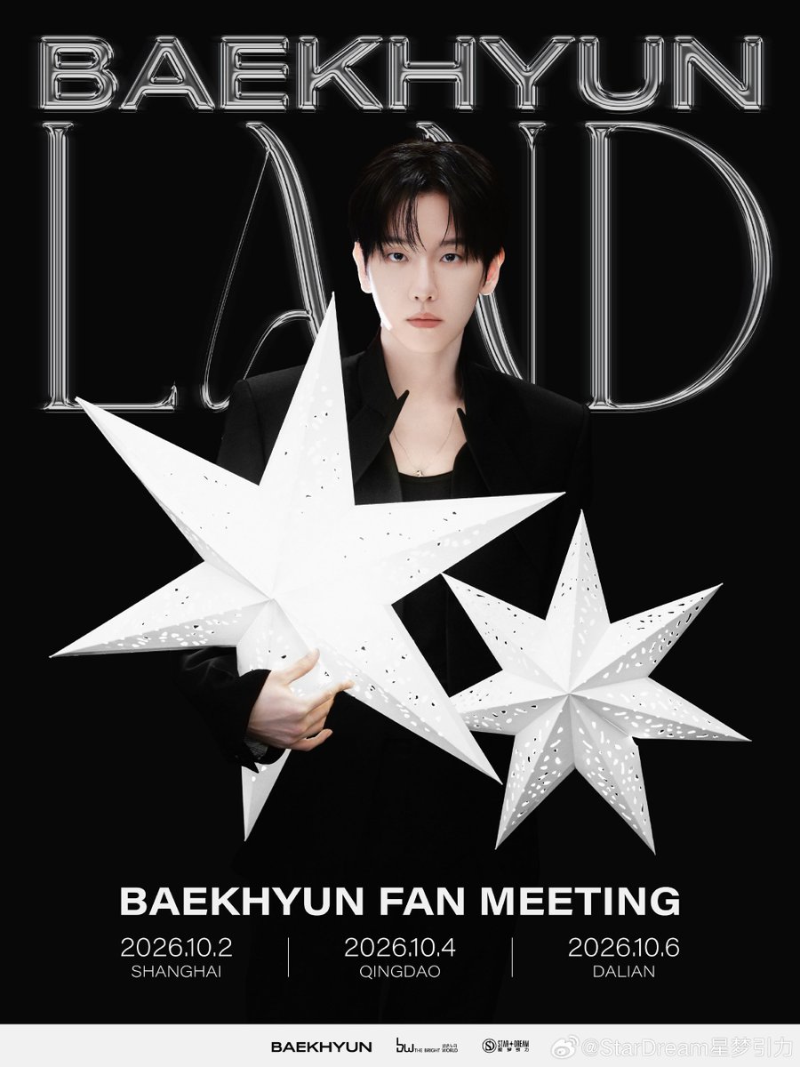Ace_BBH's tweet photo. BAEKHYUN SOLO FANMEETING '2026 BAEKHYUN LAND' TO BE HELD IN SHANGHAI, QINGDAO, AND DALIAN!! 😭🤍

🗓️ Oct 2, 2026 - 📍Shanghai
🗓️ Oct 4, 2026 - 📍Qingdao
🗓️ Oct 6, 2026 - 📍Dalian https://t.co/uKXGWhxYND