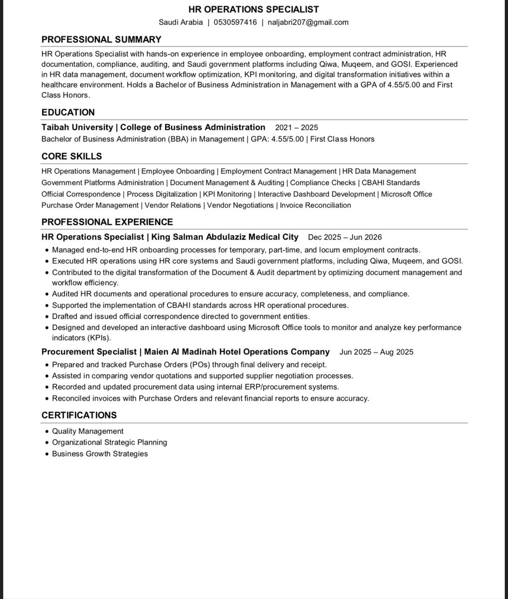 Besst77's tweet photo. @dllzi1 اذ في فرص وظيفيه  رشحيني إدارة الأعمال(الإدارة) https://t.co/gSjLfRGYrp
