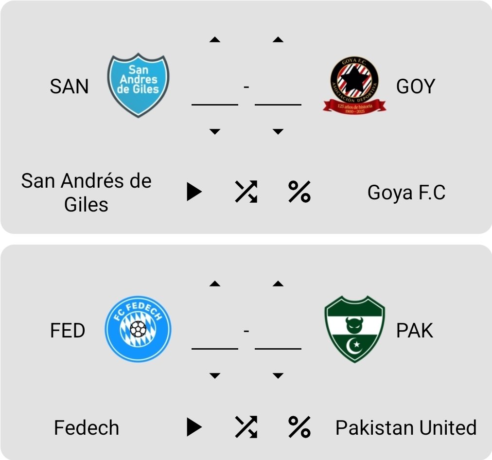 FedeFutXD's tweet photo. @BrasilLeon64665 @CASanAGiles @UDLP_LigaEquiss @Yosoydagyn @pakistan4440 @Copa_Radela @GoyaFC_ @RigboneFC @YoSoySpar @ElGordoBohemio @Chranacu @GuanacosFCsv @Paysemdu @AntiF_Romano @FausCARP912 Partidos programados para la Fecha 15 https://t.co/taVnQODL8o