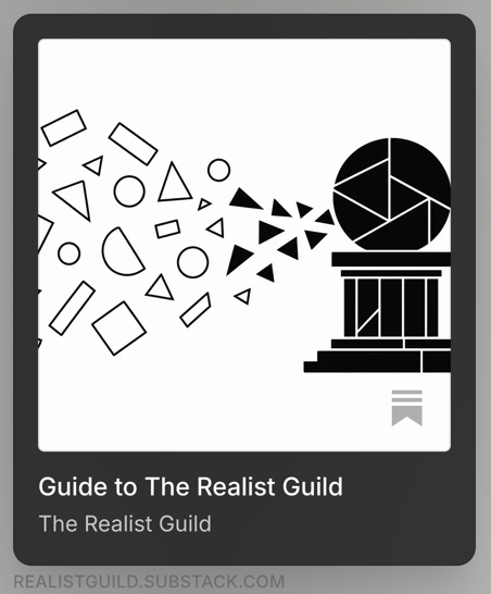 RealistGuild's tweet photo. Guide to the Realist Guild.

Why it exists, how members benefit from it, how they can contribute and otherwise take part, what the Guild believes, how authority works, how projects get underway &amp; more ... 

https://t.co/UkI6bDIUTV https://t.co/PQPaHapT8r