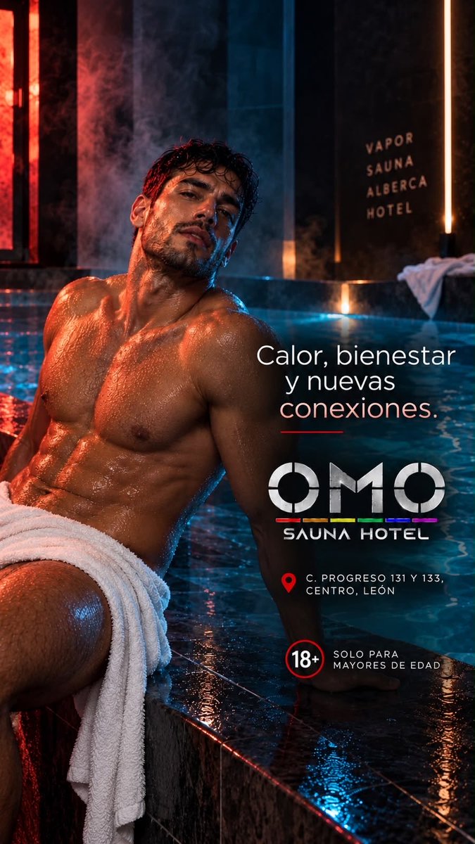 OmoSaunaLeon's tweet photo. 🌈 26 DE SEPTIEMBRE

🔥 GRAN APERTURA — OMO SAUNA HOTEL

Este 26 de septiembre comienza una nueva experiencia en León. 🌈🖤

✨ Un espacio diferente.
🔥 Una experiencia para todos tus sentidos.

📍 C. Progreso 131 y 133, Centro, León, Gto.
🔞 +18

OMO. Ven a descubrirlo. 👀 https://t.co/cCwV6y3pYn