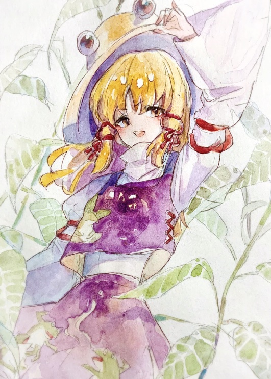 NavyBlueSparrow's tweet photo. 諏訪子 https://t.co/9ExitIrUNe