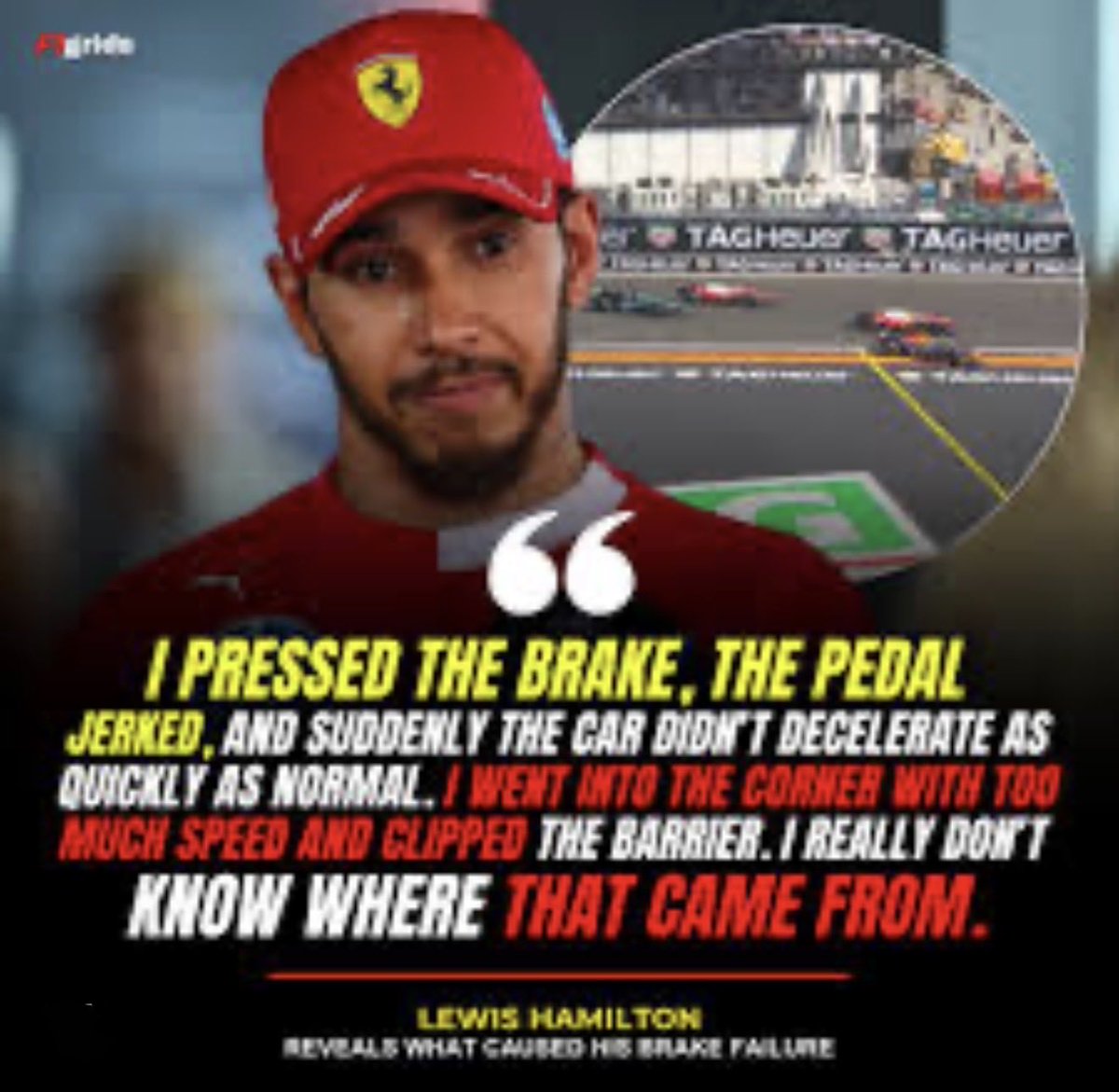 liv16_liv's tweet photo. Exact same situation and exact same comments from those involved, yet somehow Leclerc’s Monaco incident was portrayed as driver error, while Hamilton’s was called a reliability DNF. Apologize to Leclerc.
Thanks https://t.co/zYpG8YvQ7d