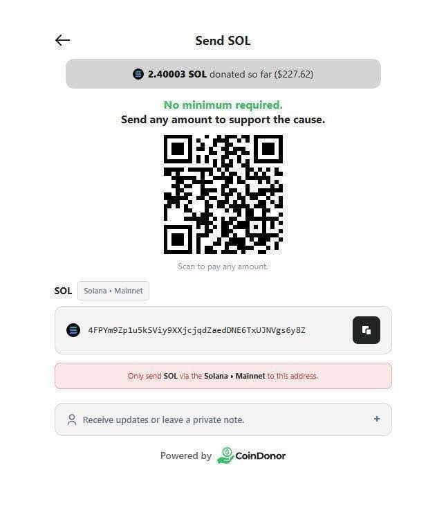 Niorquant's tweet photo. ZEC is ripping and I have the perfect SBX type narrative

I found a giga narrative and it is Zcash related and has never ran with correct fees where we can support Roman Storm (mert just replied)

I will manually donate to this address and show proof of it

Roman Storm was wrongfully jailed and needs our support -

I found a site that is supporting him and they have a solana address on it

I tested and it gives the same address each time meaning its an actual address not a random one
https://t.co/OAJB8ukT6O

This coin will help the movement and it is really big

Donation address - 4FPYm9Zp1u5kSViy9XXjcjqdZaedDNE6TxUJNVgs6y8Z