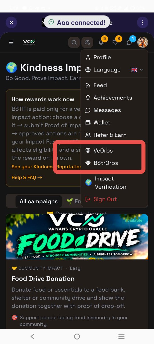 BeautyFree7's tweet photo. New thing to play again in @VCO_VET
#B3trorbs 
Now you can use b3tr to mint and earn reward 🎉🎉🎉🥳🥳🥳
#vco #b3tr #vefam #vebetterDAO https://t.co/YpdXLZNFm5