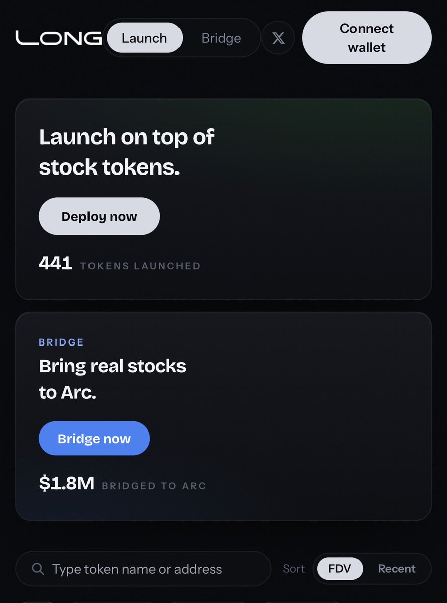 Lorrypump's tweet photo. Thesis: https://t.co/9XbVe93kAK vs https://t.co/pYA51ghyYV is not a clone story. It is an unfinished argument from Robinhood.

When a second Long appeared on Arc, the market reached for the simplest explanation: copycat.

I think that explanation is too small.

The fight didn’t start with a domain. It started when two early Robinhood launchpads took the same meta in different directions.

Robinvista and https://t.co/9XbVe93kAK were both there early. Long won the attention, volume, and eventually the brand. Vista didn’t.

What Vista did have were a few ideas before they became obvious: leveraged stock tokens, pre-IPO pairings, and memes built around those instruments rather than only spot names like NVDA or AAPL. At the time, these were experiments, not a crowded category.

Vista’s accusation is pretty specific. Long later brought versions of those products into its own app, scaled them, and gave no credit. Vista called it out. The callout went nowhere. Long kept the narrative.

That’s why I don’t think https://t.co/pYA51ghyYV should be viewed as some random impersonator of https://t.co/9XbVe93kAK.

Look at the context.

Related team. Same stock-pairing thesis. Different chain. Bridge Robinhood stocks to Arc and rebuild the market somewhere Long doesn’t already dominate.

Even the name feels intentional.

Nate is obviously right to protect the Long brand. Confusion creates room for scammers, and a second Long was always going to piss him off.

But Vista can also be right that going viral isn’t the same as going first.

One team shipped the primitive. The other made it famous.

So the interesting question isn’t “who copied the name?”

It’s whether a product that lost the Robinhood timeline just reopened the war on Arc.