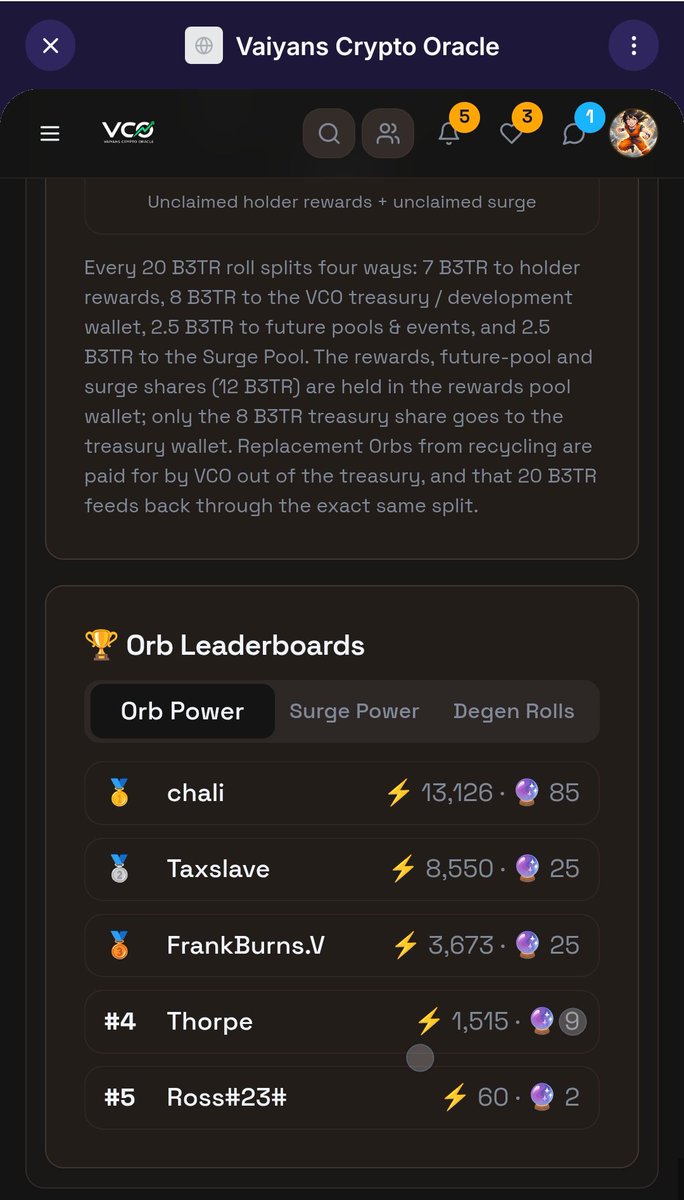 BeautyFree7's tweet photo. New thing to play again in @VCO_VET
#B3trorbs 
Now you can use b3tr to mint and earn reward 🎉🎉🎉🥳🥳🥳
#vco #b3tr #vefam #vebetterDAO https://t.co/YpdXLZNFm5