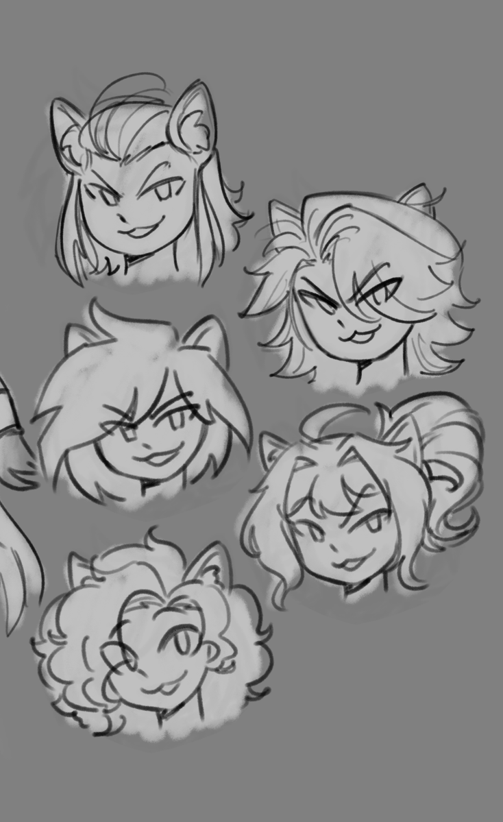 horned_nibbler's tweet photo. Guys! I need help in creating Fool ( ´ ▿ `"")
I have a bunch of ideas for her, but I still can't figure out in which direction should I go.. (. _.")
What do you think she should look like?
Thank youuuuuuuuu!,! :з
#helltaker #helltakeroc #sketch https://t.co/6yneGPL2W0