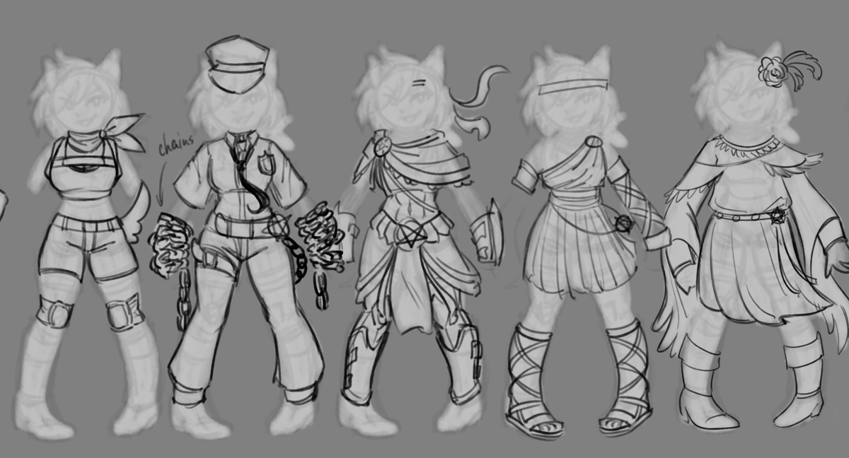 horned_nibbler's tweet photo. Guys! I need help in creating Fool ( ´ ▿ `"")
I have a bunch of ideas for her, but I still can't figure out in which direction should I go.. (. _.")
What do you think she should look like?
Thank youuuuuuuuu!,! :з
#helltaker #helltakeroc #sketch https://t.co/6yneGPL2W0