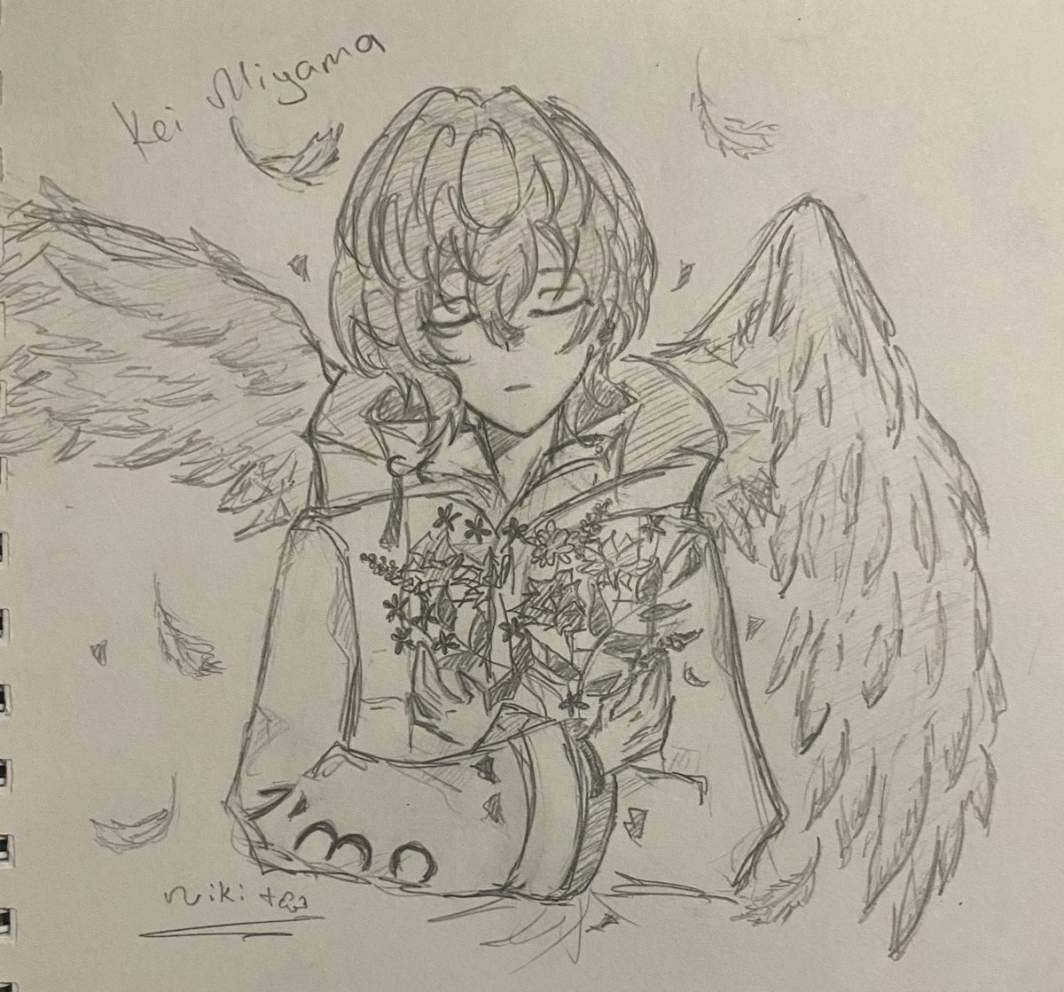 nikit0_sha's tweet photo. Почему по ночам так жутко пробивает рисовать.... 

#パラライ #御山京 #1Nm8 #art https://t.co/nLnzy4zXul