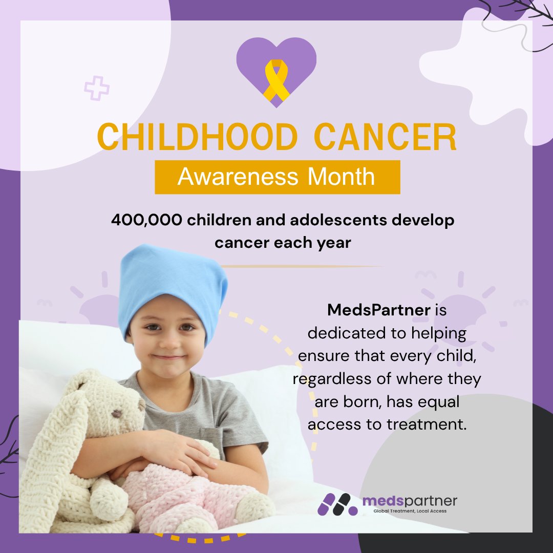 medspartner's tweet photo. Every child deserves access to the care and treatment they need. 💛

This #ChildhoodCancerAwarenessMonth, MedsPartner stands with children and families affected by childhood cancer, working towards a world where access to essential medicines is not limited by geography. https://t.co/QQEM1EsoaN