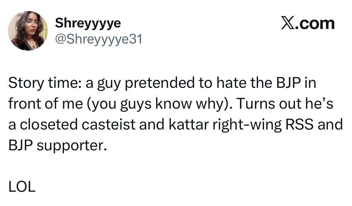 dudeitsokay's tweet photo. > acted like a liberal for pvssy
> still voted for BJP

bull among incels https://t.co/7qox6PLlyM