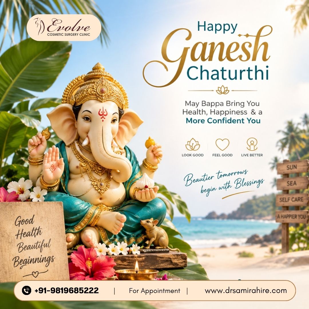 clinic_evolve's tweet photo. 🐘✨ Happy Ganesh Chaturthi! ✨🙏  May Lord Ganesha bless you and your family with good health, happiness, confidence, and beautiful new beginnings. 🌺  🙏 Ganpati Bappa Morya! 🙏 📞 Call or WhatsApp Now : +91-9819685222  | 🌐 Explore more: https://t.co/VMLutQg2Bj, https://t.co/5VZYtJz1vq