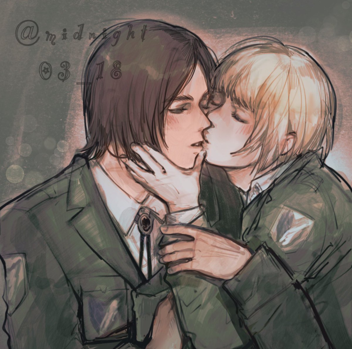 midnight03_18's tweet photo. young soldiers in love #eremin https://t.co/qUmvW9we5U