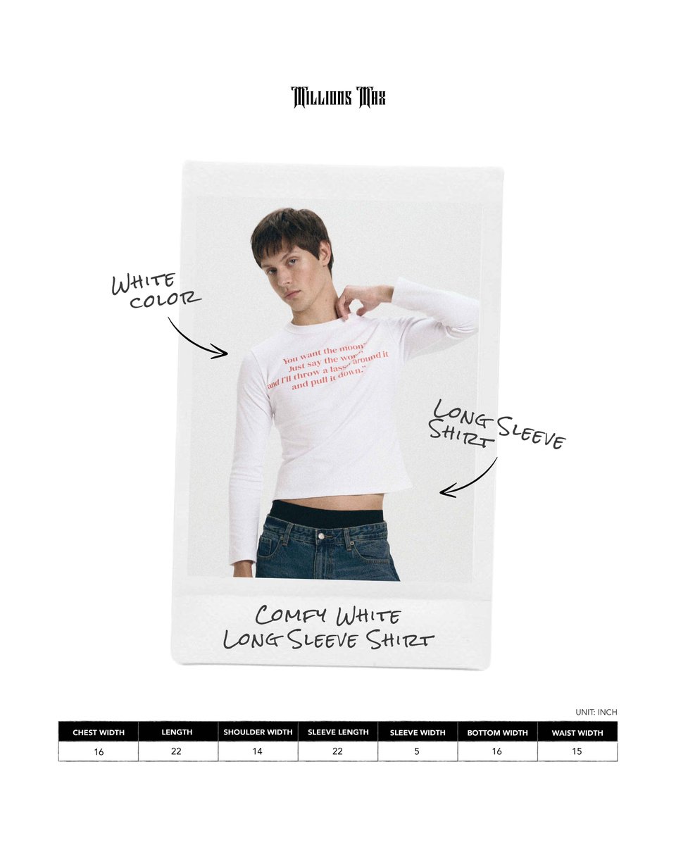 MillionsMax_Th's tweet photo. COMFY WHITE LONG SLEEVE SHIRT ✨

#MillionsMax https://t.co/40J8eiCoXj