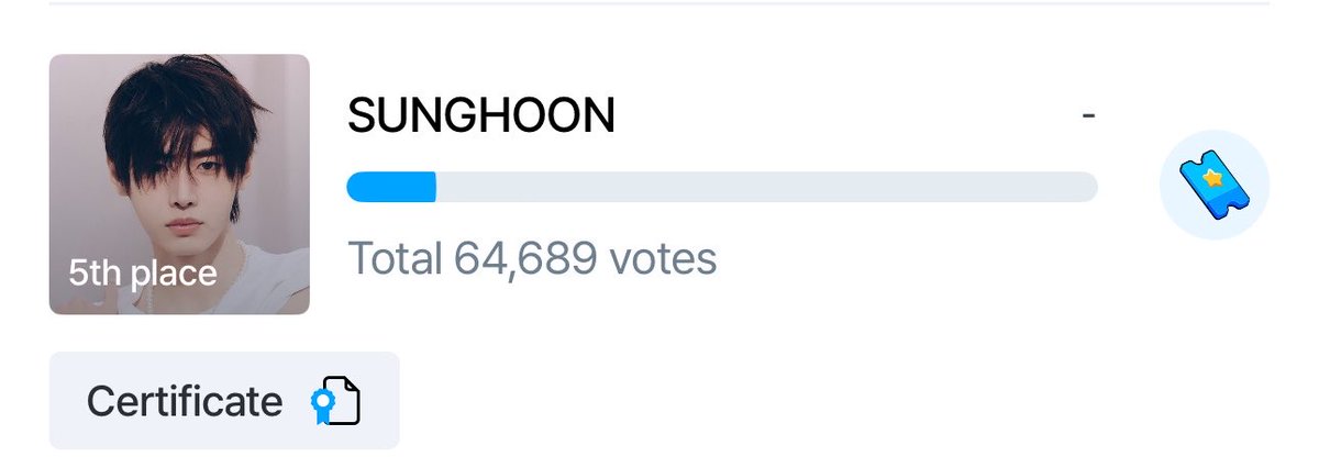 SunghoonTeam's tweet photo. 🗳️ D-DAY KTOPSTAR & STARDOM | 260914

‼️ MASS VOTING STARTS NOW‼️

📊 Ktopstar: 5th (64,689)
📊 Stardom: 4th (19,805)
🎯 : Top 1–3
🗓️ : September 14, 3:00 PM KST
🏆 : Minister Award

Drop your votes for #SUNGHOON!

📌 Note: The Top 5 will be selected and subject to merit review for the Minister Award!

#엔하이픈 #성훈 #ソンフン #SUNGHOON #ENHYPEN_SUNGHOON