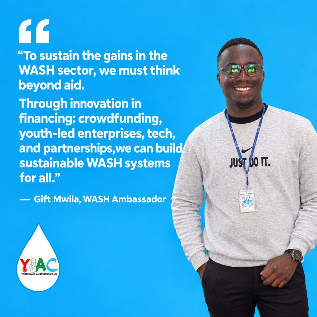YouthWASHZM's tweet photo. Sustainable WASH needs more than aid. It needs innovation, investment and action.

Through #SoapForChange, we’re turning this thinking into practical action by mobilising soap to promote hand hygiene and healthier communities.

Support the drive. Be part of the change. https://t.co/VBQS7lcU03