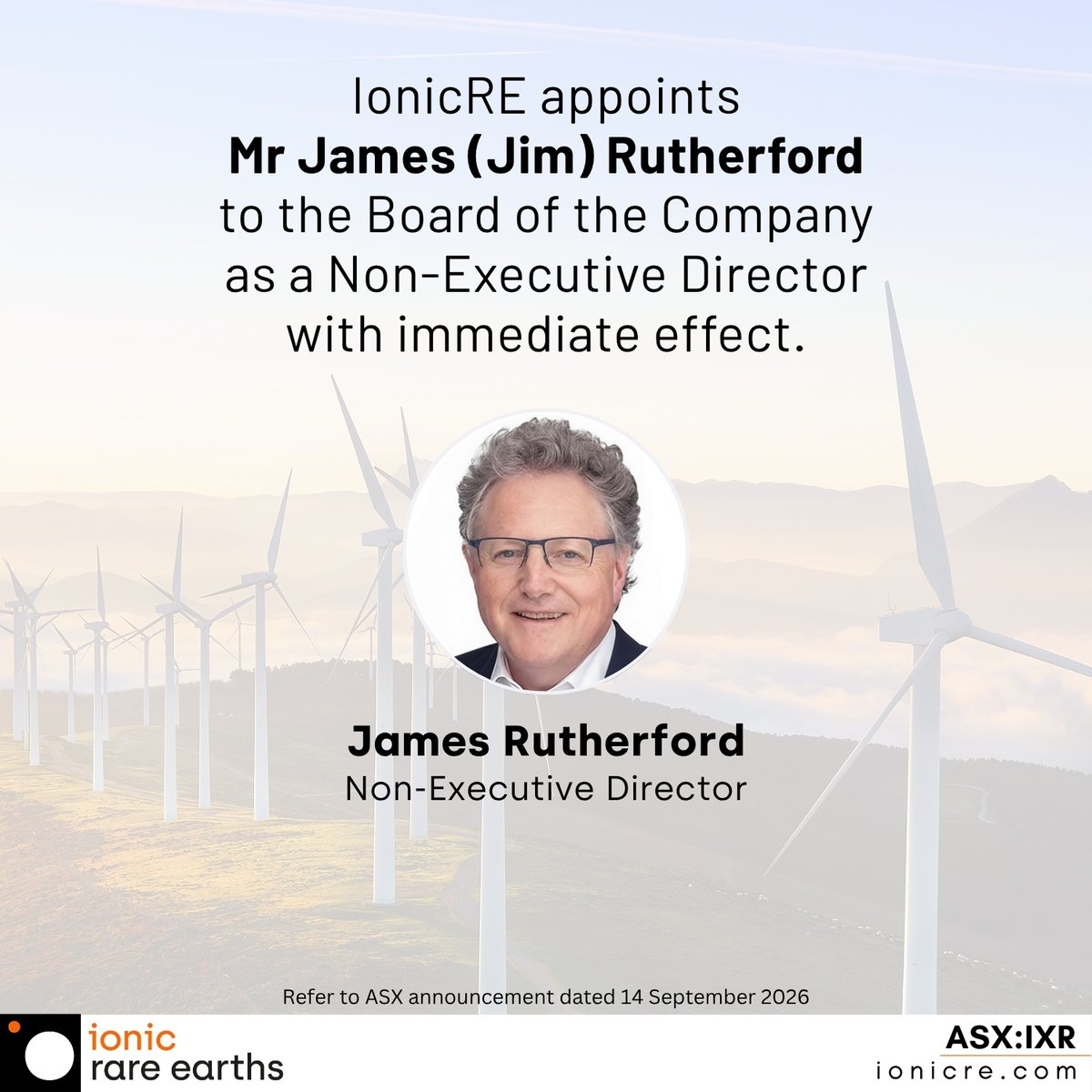 IONIC_RE's tweet photo. @IONIC_RE  welcomes experienced international financial markets executive James (Jim) Rutherford to the Board, strengthening the Board prior to finalisation of capital funding for a commercial magnet recycling plant in Belfast, UK and supporting the Company's global expansion.

Read more: https://t.co/CYbhWiYOwA