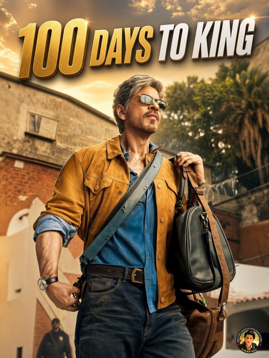 Srk_bangalore's tweet photo. From Deewana to King… 👑

34 years of ruling hearts, and now just 100 DAYS to witness the next chapter. ❤️🔥

THE KING ARRIVES - 24.12.2026 👑

#100DaysToKing #KING #KingKhan https://t.co/OndHN30PgN